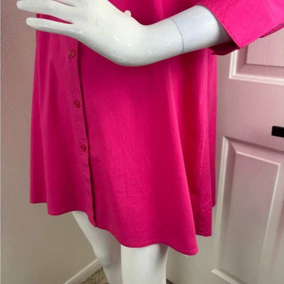WEAR ABOUTS Vibrant Pink Button-Up Tops Size L.  #359 - Picture 4 of 9